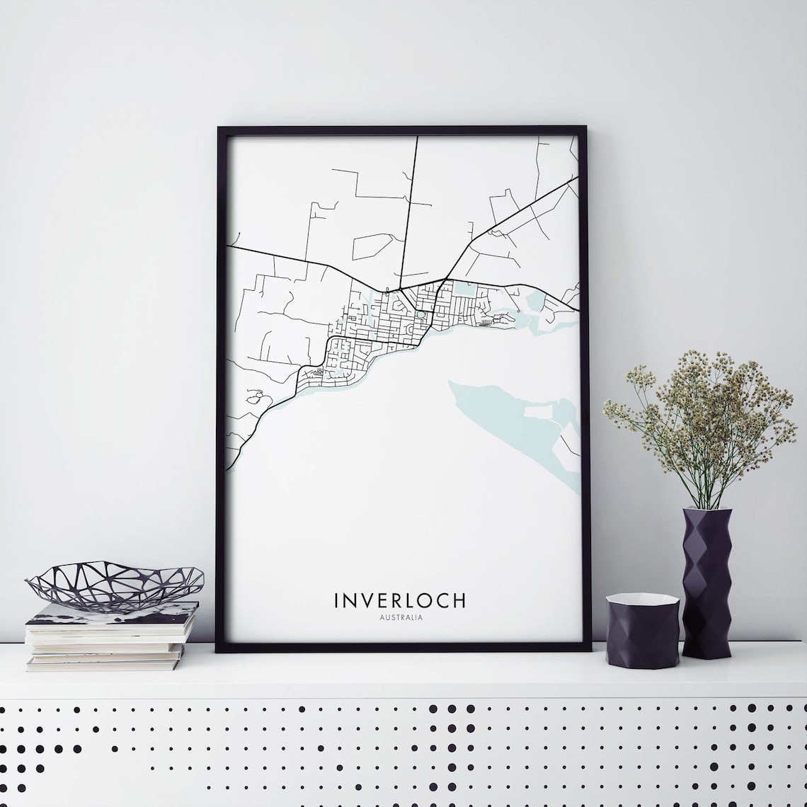 Inverloch Victoria Australia City Map Travel Poster