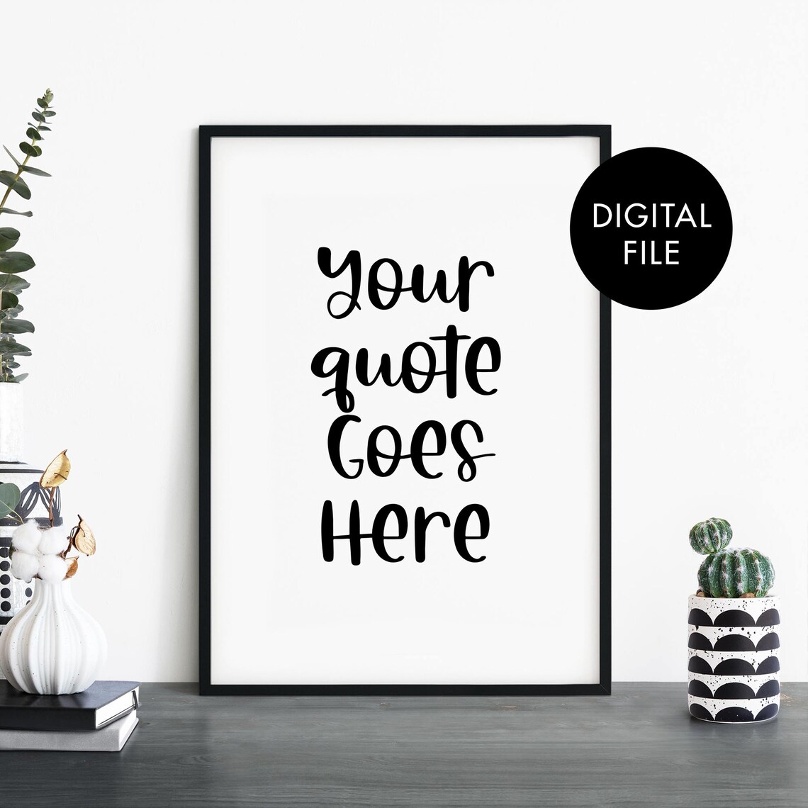 Custom Quote Text Poster Print Wall Art Kids Bedroom Nursery Personalized Your Here Jpeg File