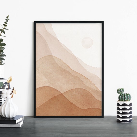 Slopes Abstract Print Wall Art 4x6 5x7 A4 A3 A2 A1