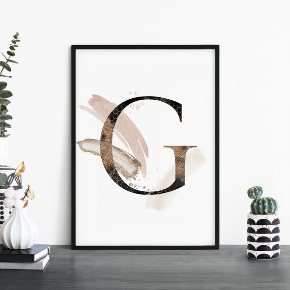 Letter G Wall Art Print