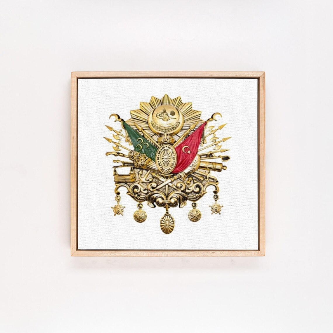 Golden Ottoman Tughra Imperial Emblem Coat of Arms Art Poster - Image 4