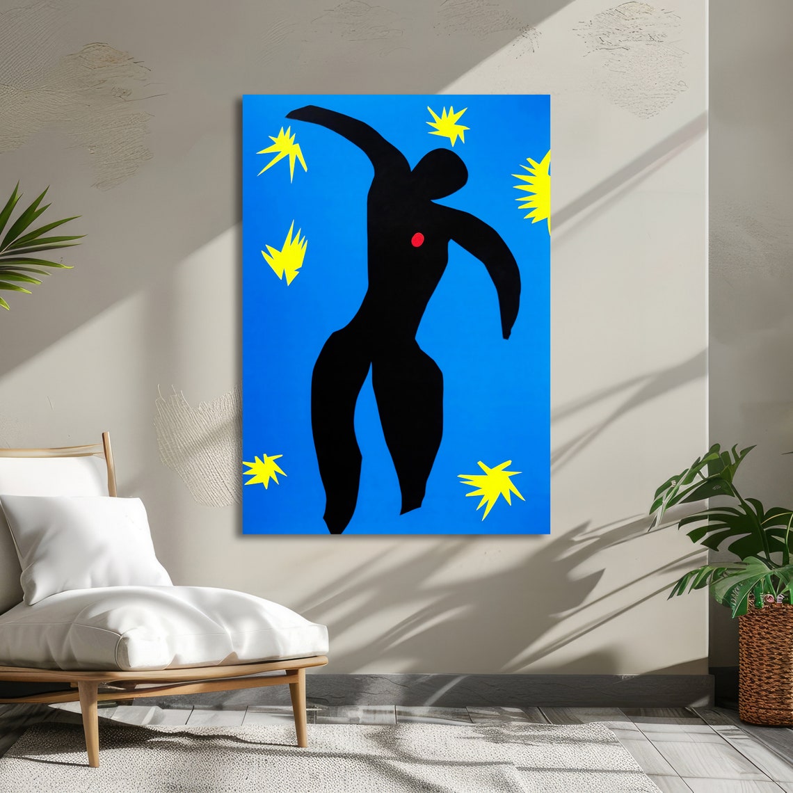 Matisse Icarus Black Falling Figure Amid Yellow Bursts Poster - Image 5
