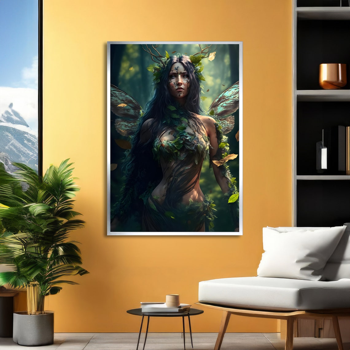 Enchanted Forest Fairy Nature Spirit Mystical Art Ready To Hang - Image 2