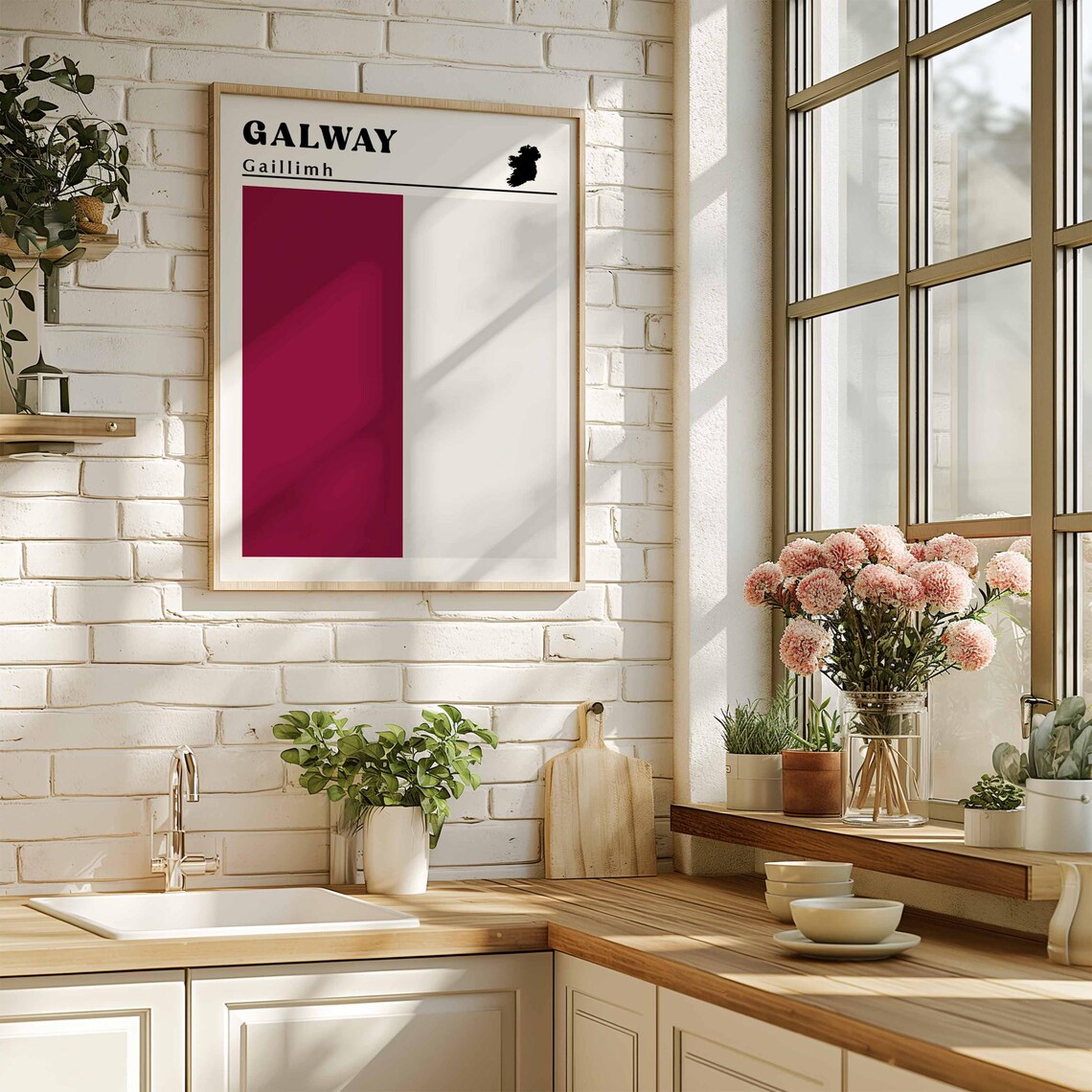 Galway Flag Poster, County Galway GAA Art Print - Image 3