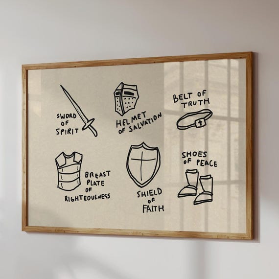 Armor Of God, Ephesians 6:10-18 Art Print