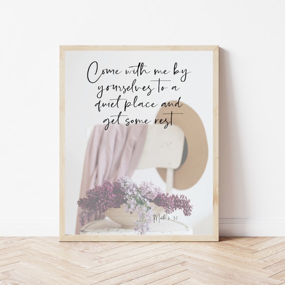 Mark 631 Scripture Wall Art Bible Verse Prints Christian Dorm Decor Bedroom Sign Religious Office Nursery