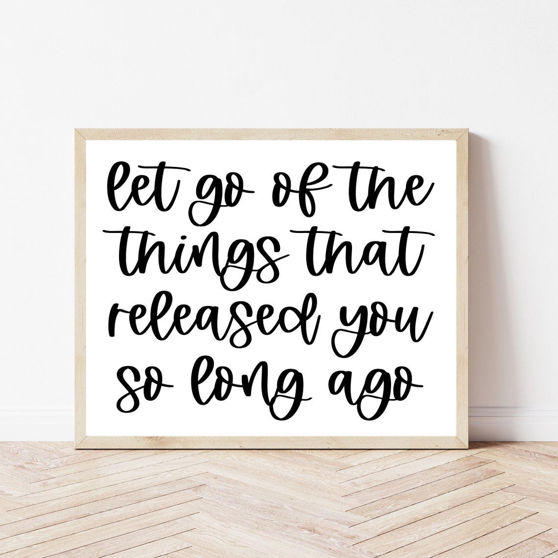 Let Go of the Things Healing Script Quote Poster for Therapist Office