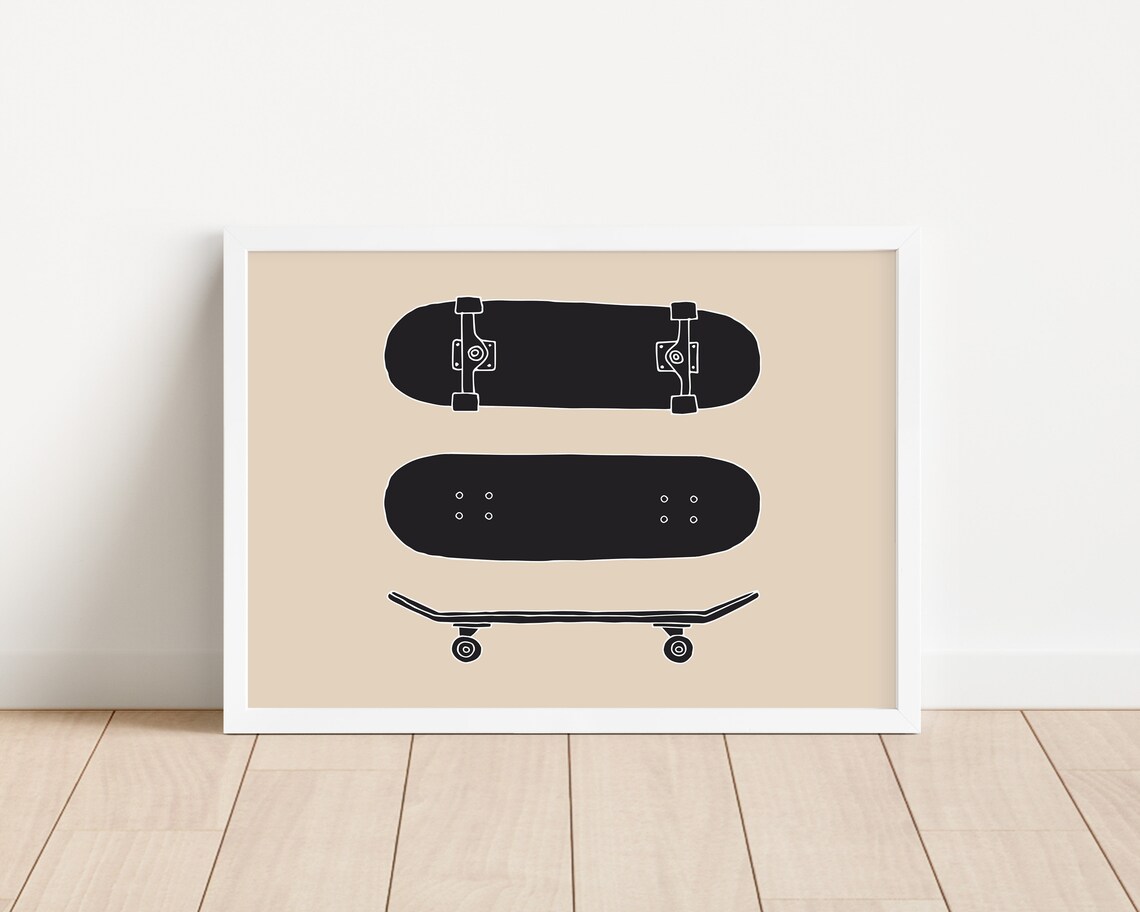 Skateboard Retro Print, Nursery and Playroom Decor - Image 4