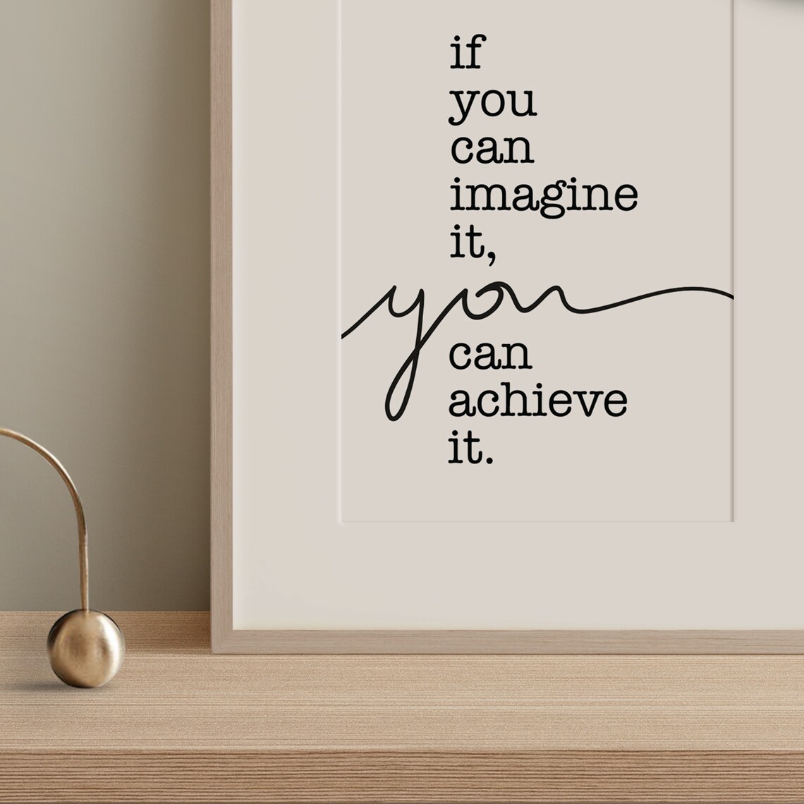 If You Can Imagine It You Can Do It Quote Print - Image 2