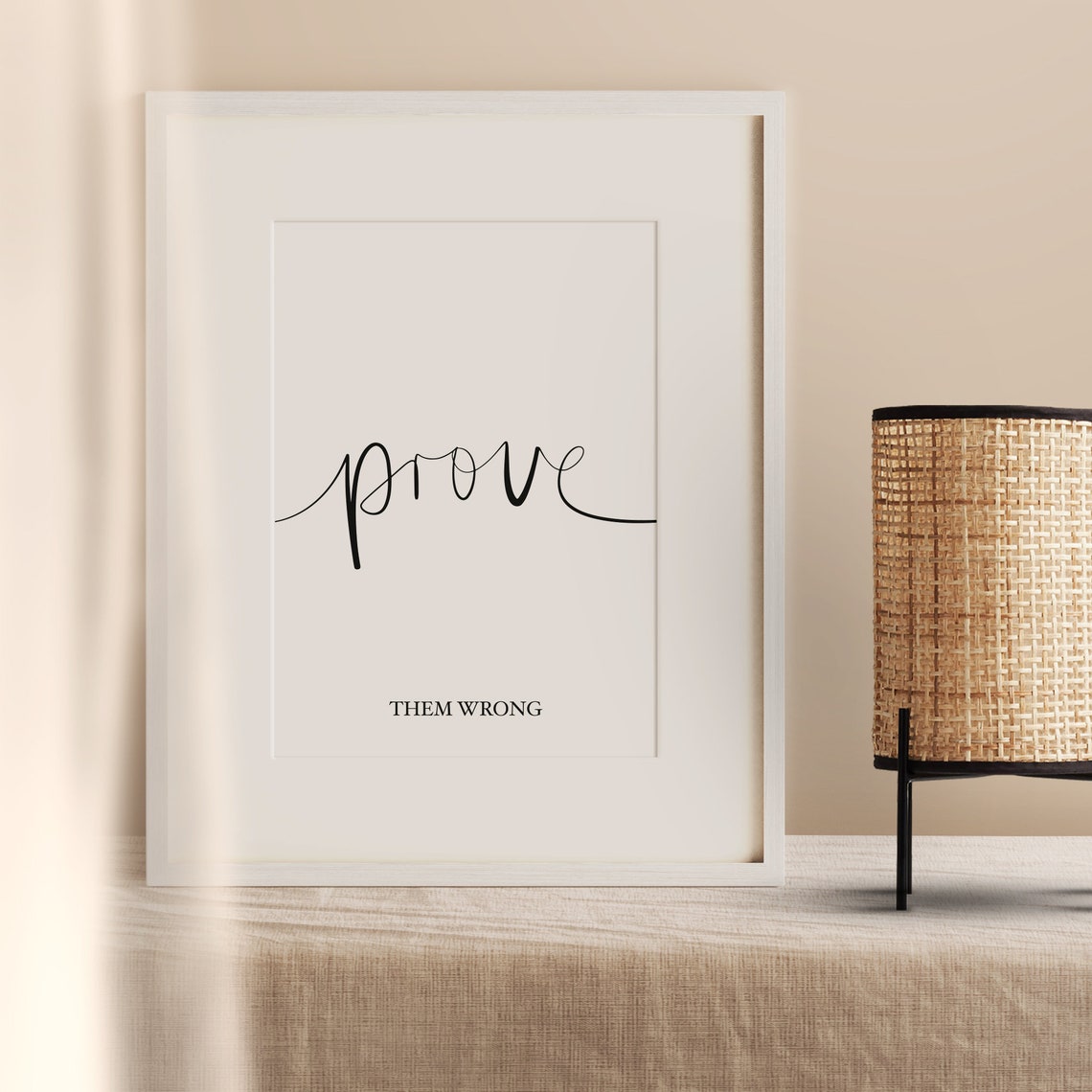 Prove Them Wrong Motivational Bold Determination Quote Poster - Image 2