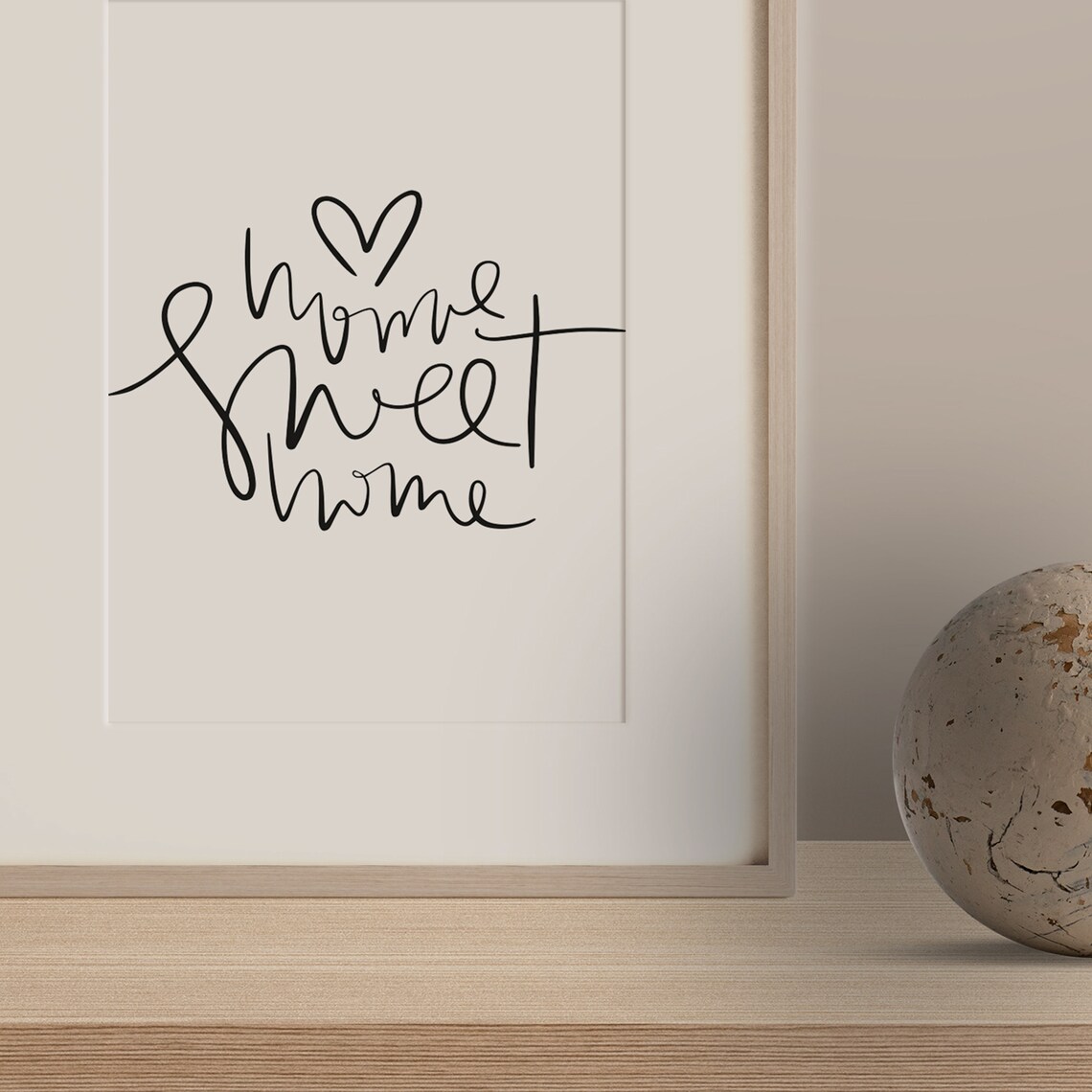 Home Sweet Home Typography Art Print, Family Love - Image 3