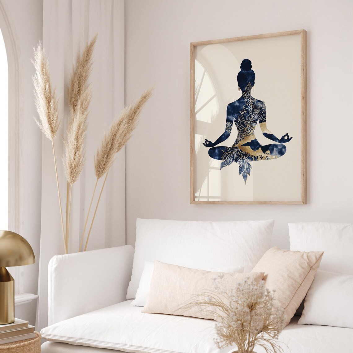 Meditative Yoga Boho Zen Silhouette Art Print - Image 4