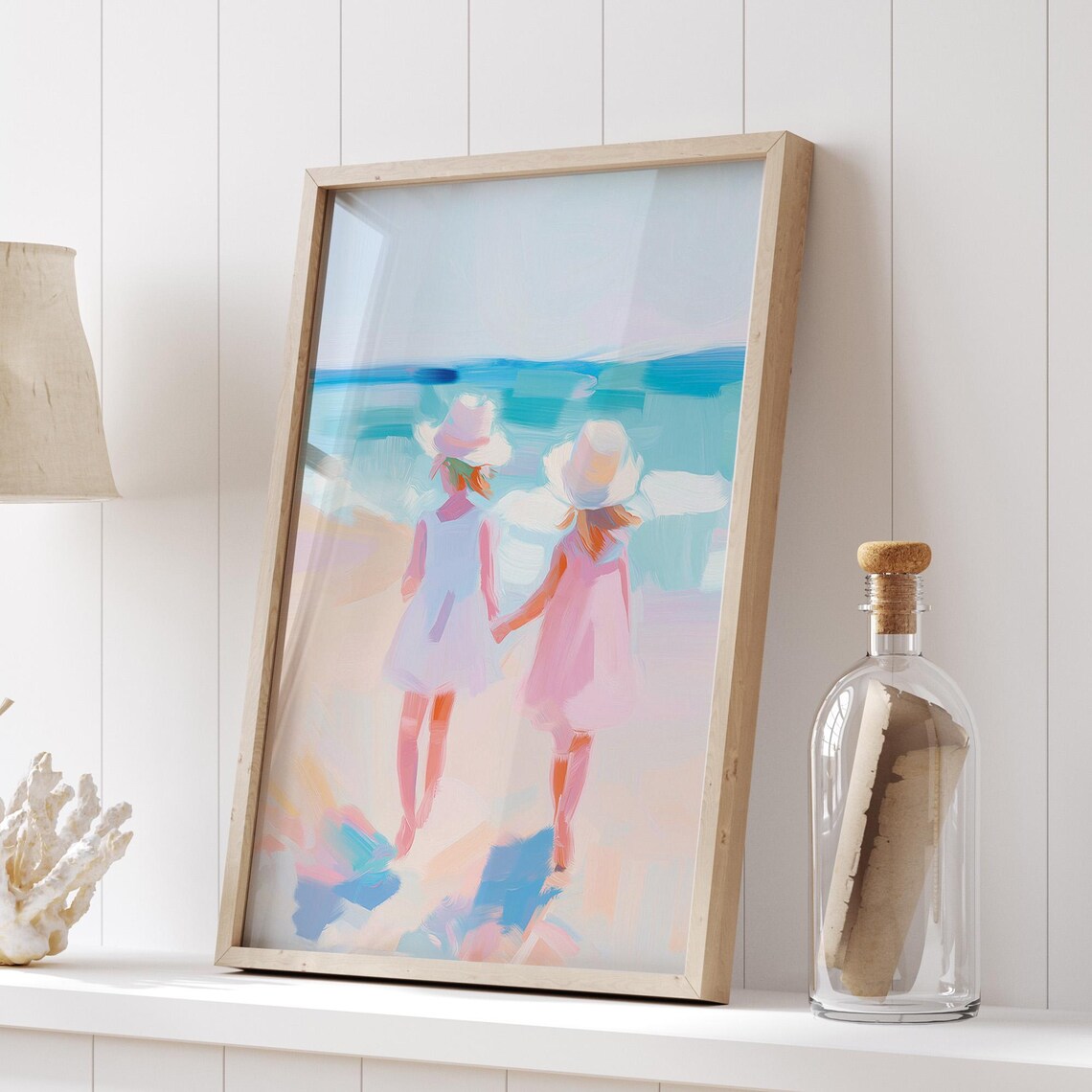 Beach Walk Summer Kids Poster, Coastal Ocean Scene - Image 5