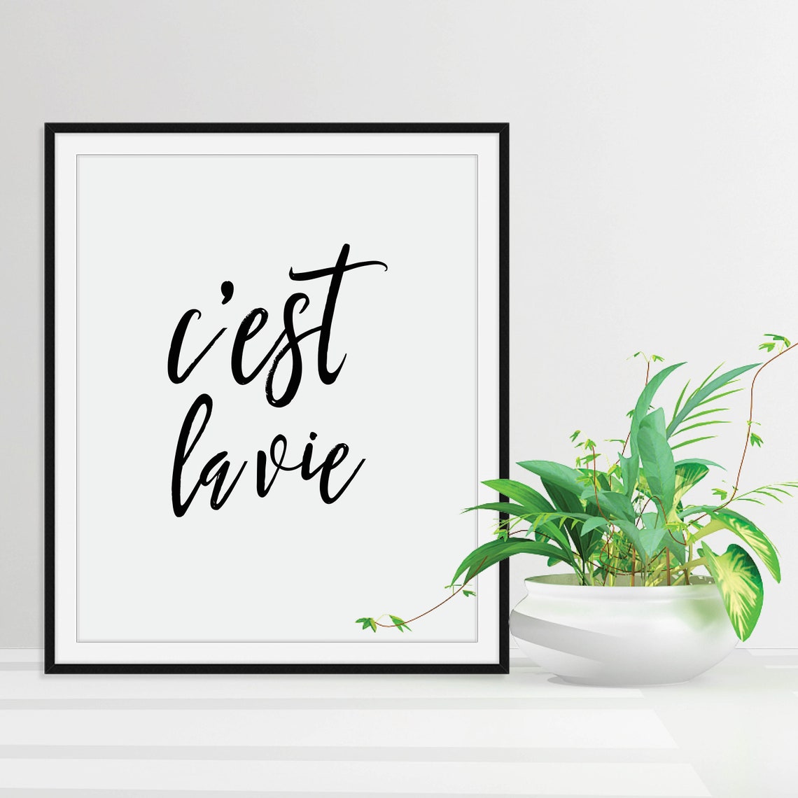 Cest La Vie Wall Art Cest La Vie French Wall Art Travel Gifts French Poster French Language France Decor France Gifts