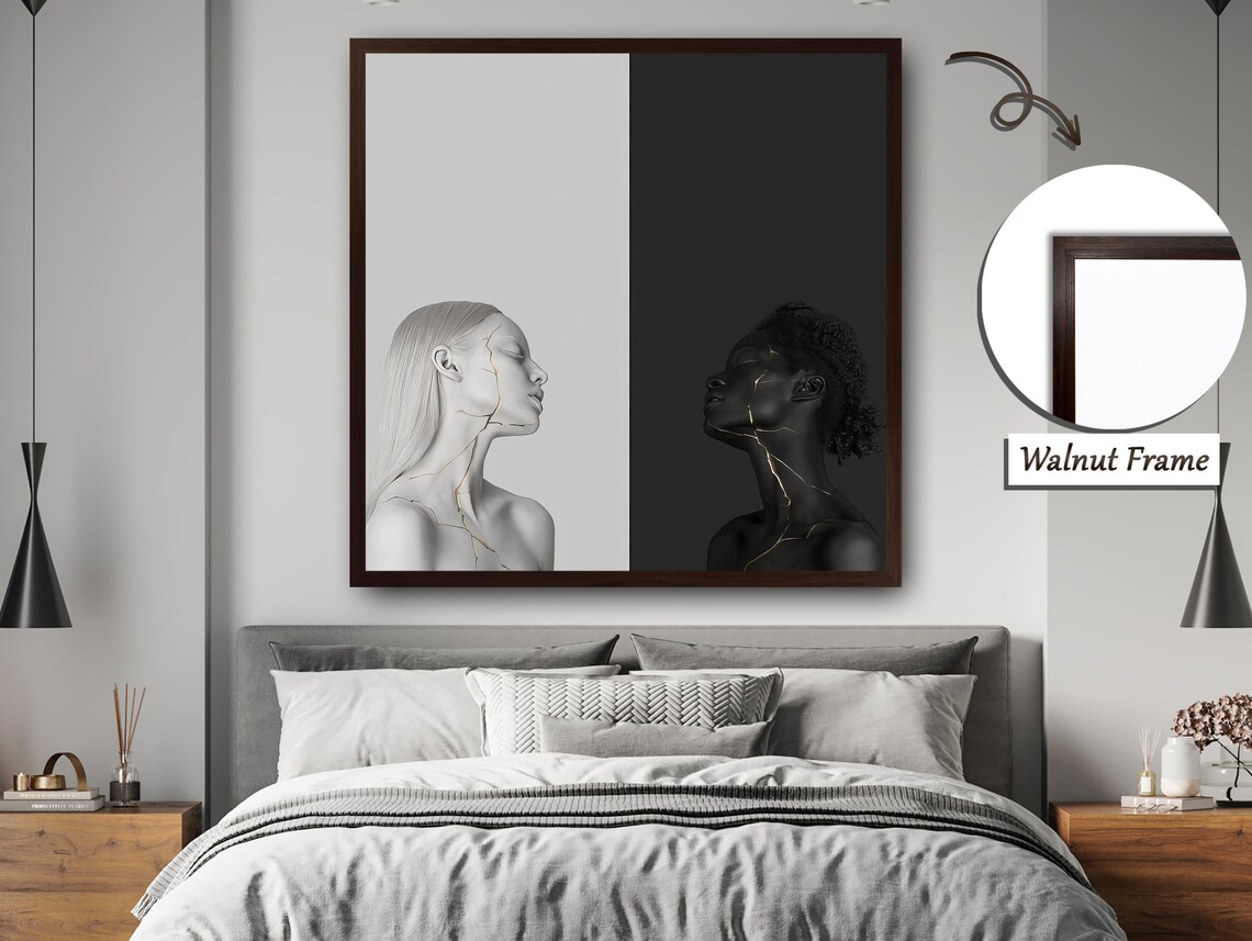 Contrast Of Light And Shadow, Monochrome Art