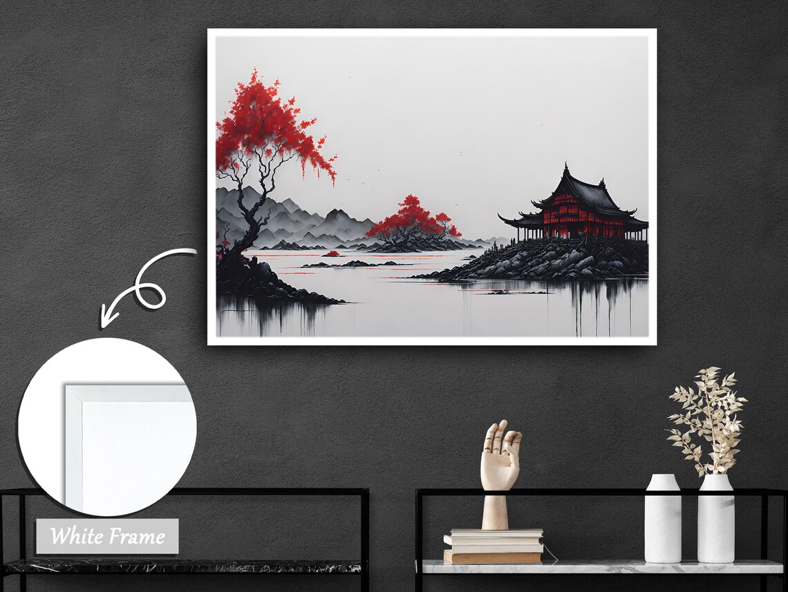 Ancient Chinese Huts, Cultural Heritage Art Print - Image 3