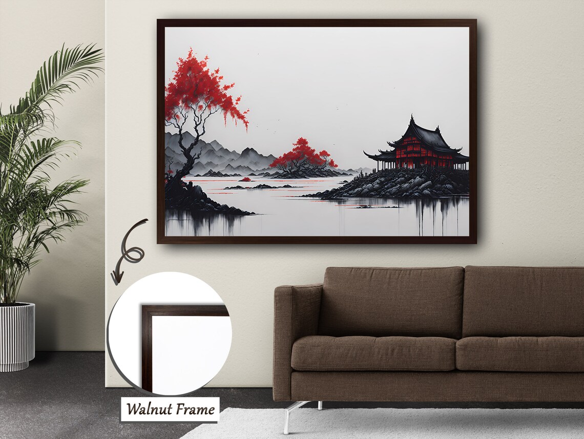 Ancient Chinese Huts, Cultural Heritage Art Print - Image 4