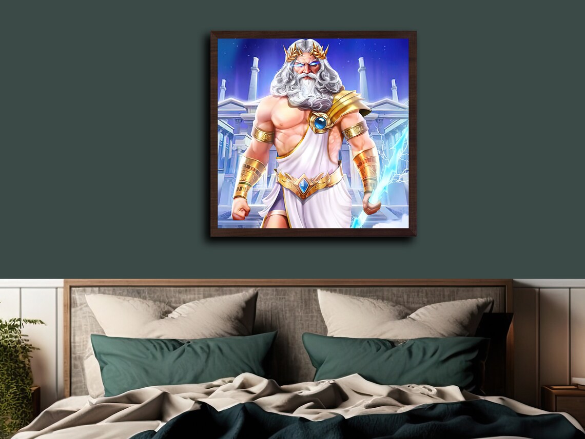 Zeus The Thunderer, Greek Mythology Art Print - Image 4