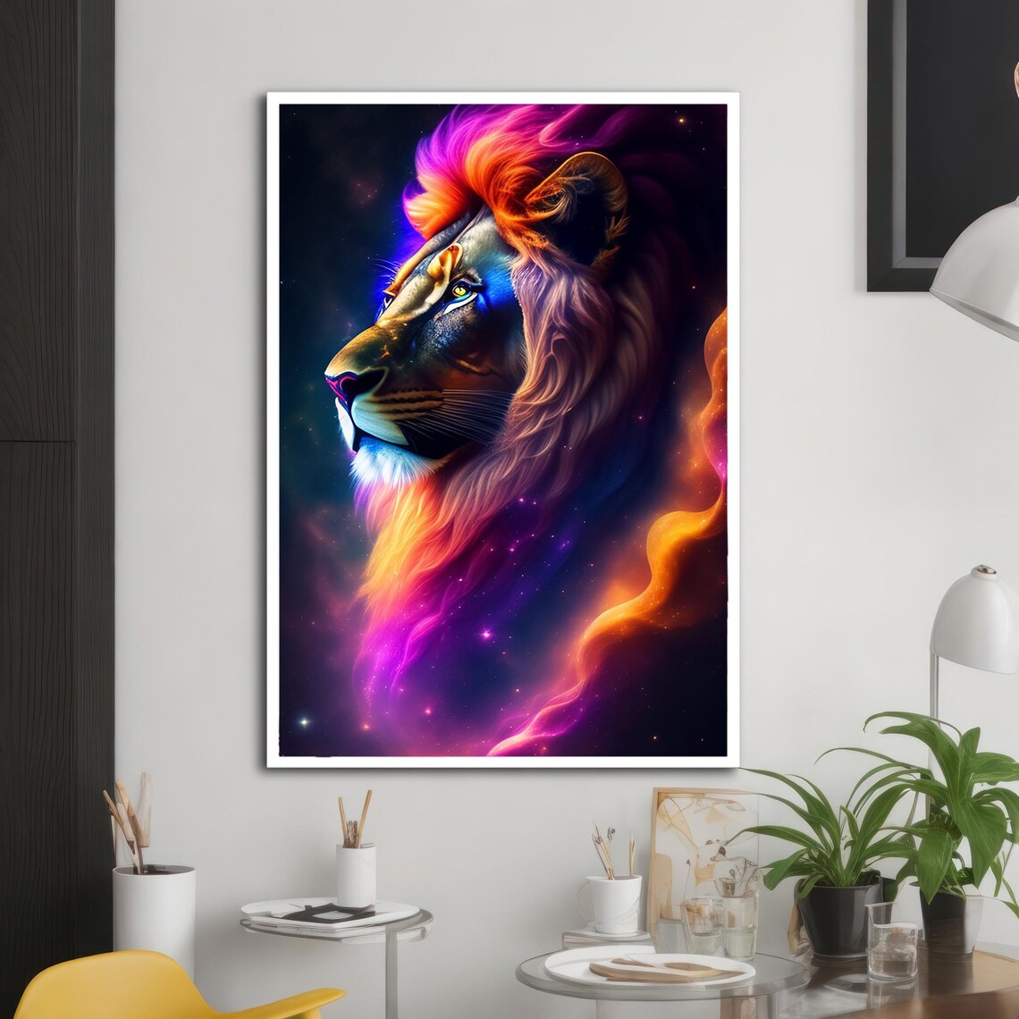 Majestic Lion Portrait, Wildlife Lovers Gift - Image 2