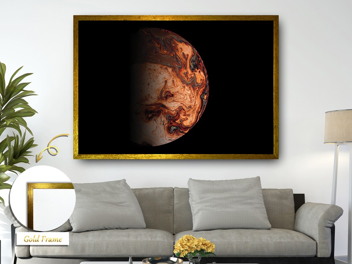 Half Planet Surreal Science Fiction Art Print - Image 5