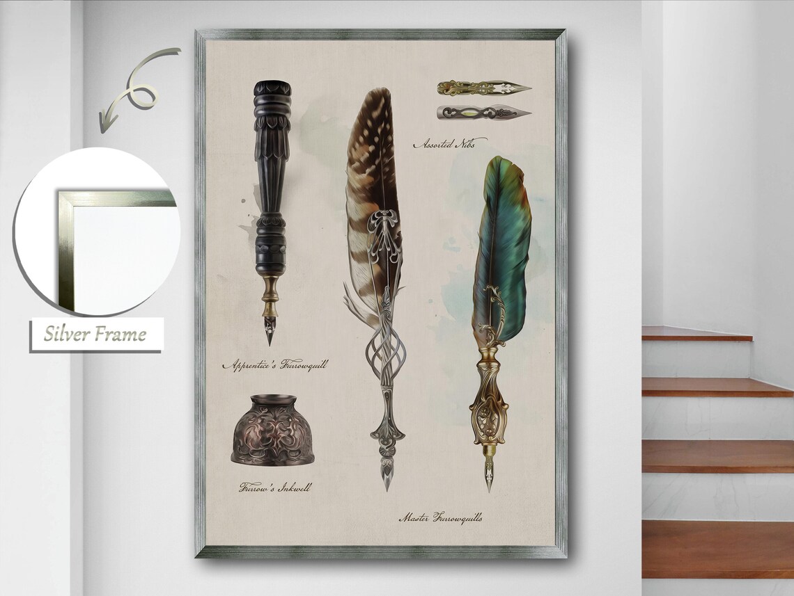 Feather Quills and Their Meanings Art Print - Image 2
