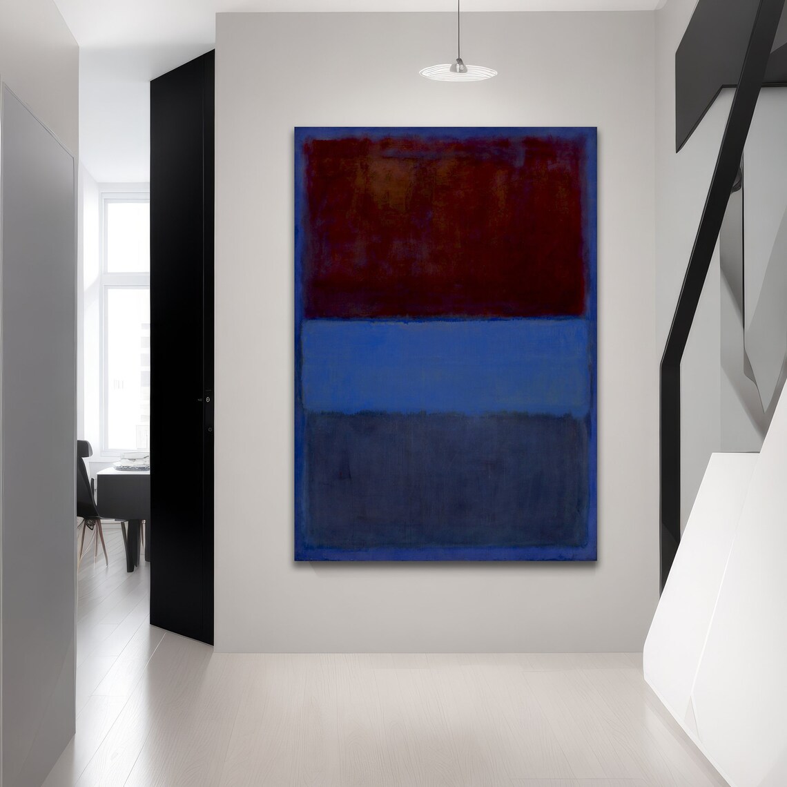 Mark Rothko Royal Red And Blue, Abstract Art Print - Image 2