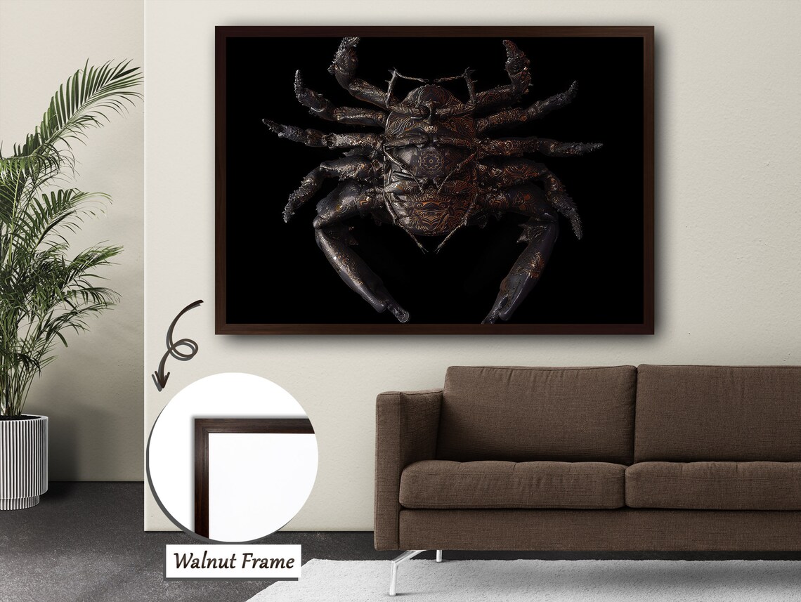 Abstract Crab Surrealism, Sea Life Art Print - Image 2