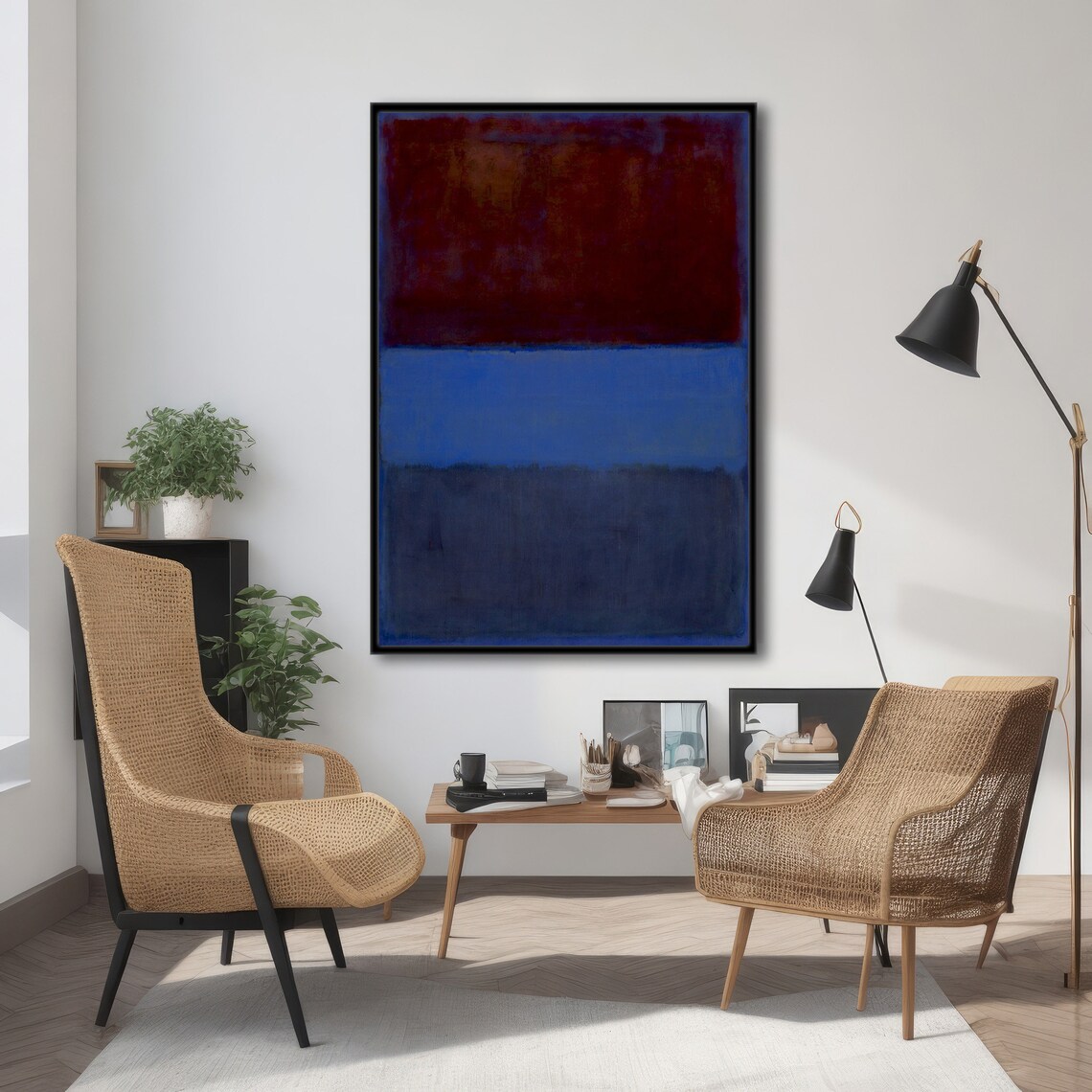 Mark Rothko Royal Red And Blue, Abstract Art Print - Image 4