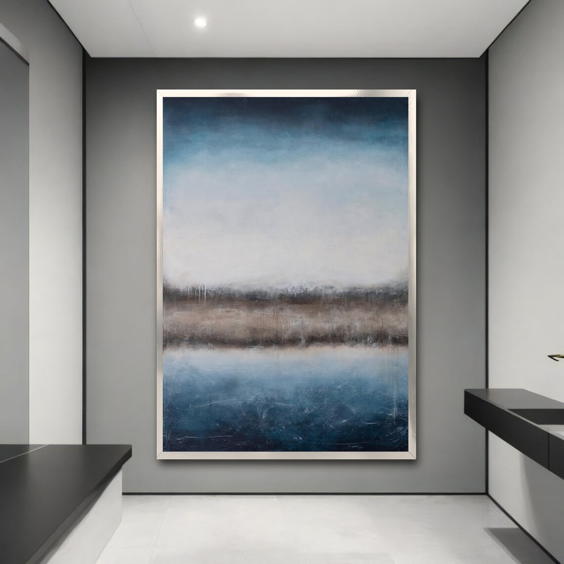 Modern Abstract Landscape Art Print, Home Decor Gift - Image 3