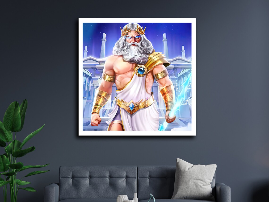 Zeus The Thunderer, Greek Mythology Art Print - Image 2