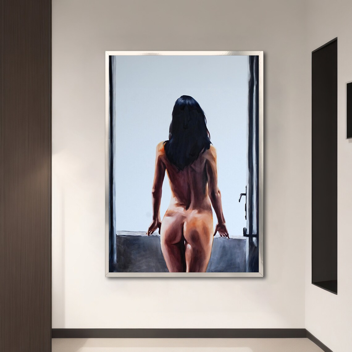 Back View Nude Woman, Sensual Elegant Art - Image 3