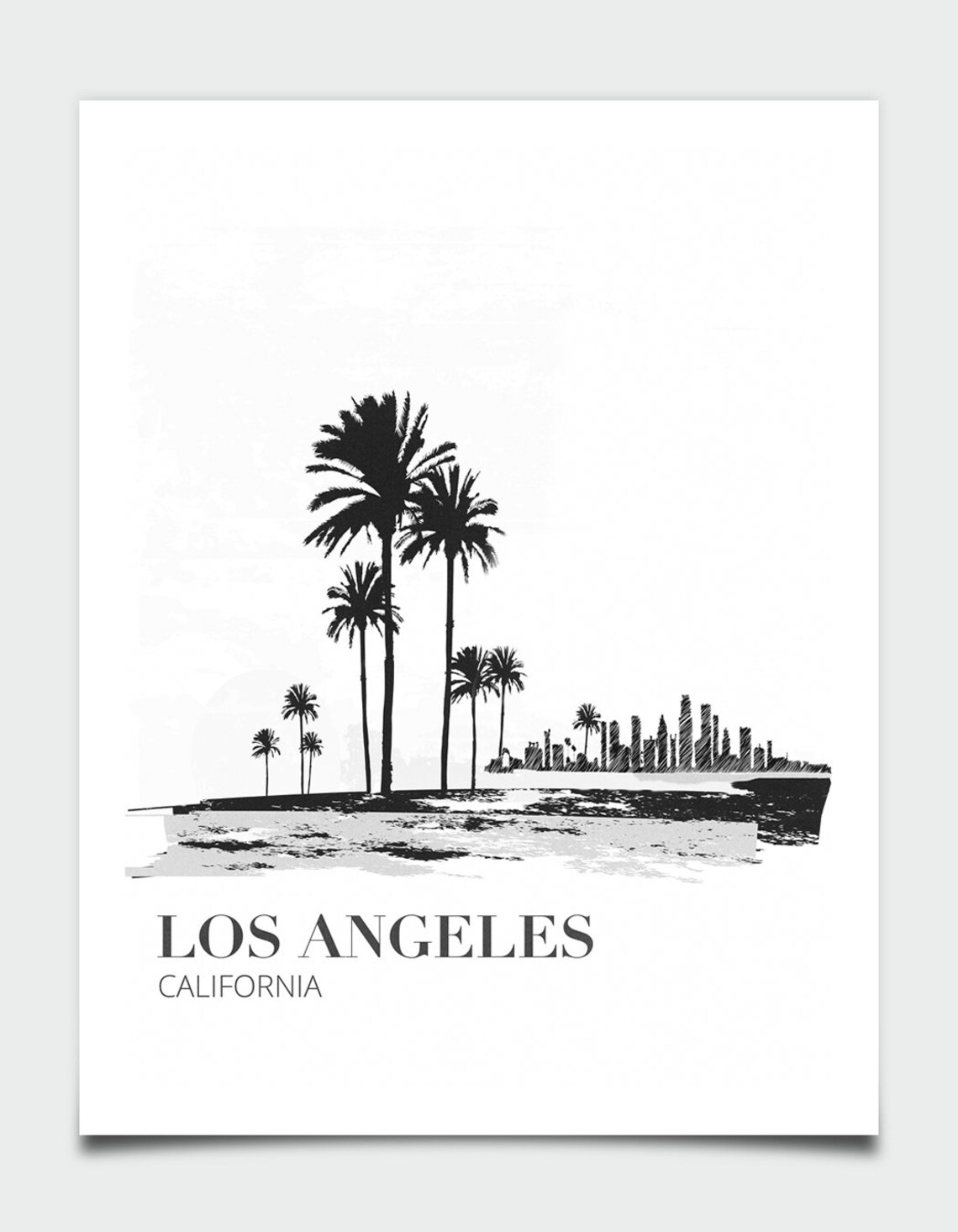Los Angeles Retro Travel Poster, California Wall Art - Image 2