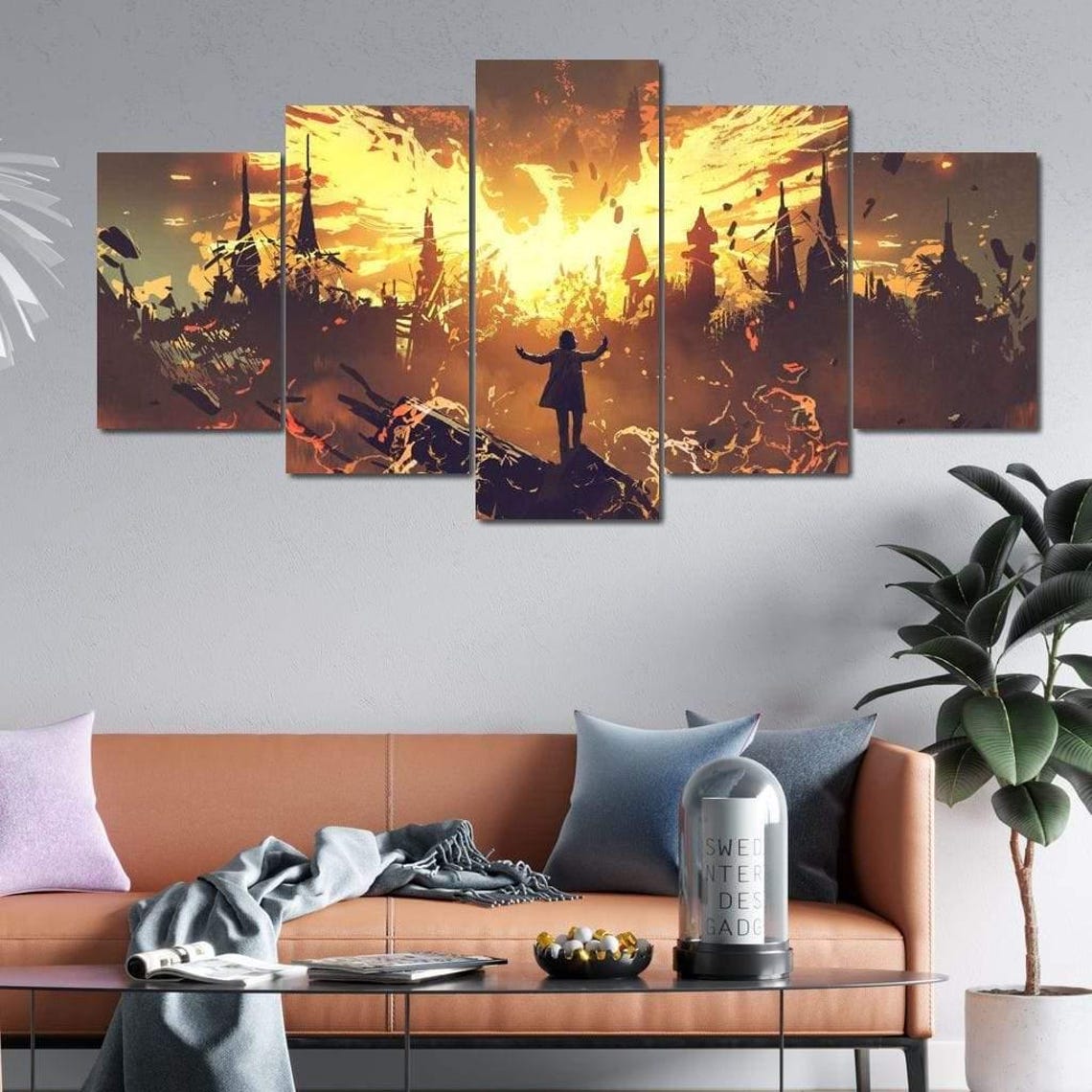 Phoenix Rising Mythic Art Print - Image 3