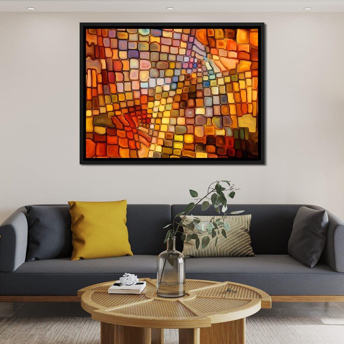 Abstract Fragments Geometric Wall Art Print - Image 3