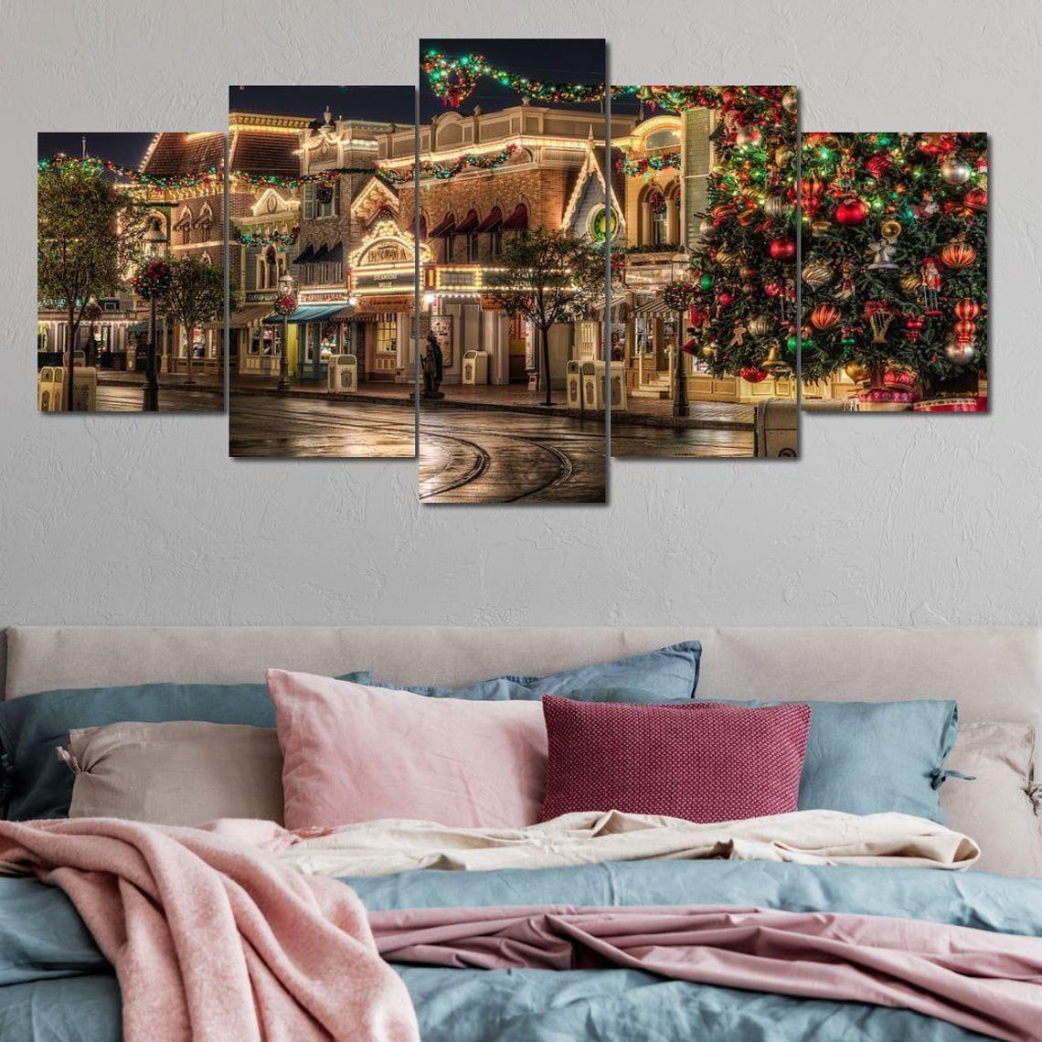 Christmas Market, Holiday Scene Poster - Image 2