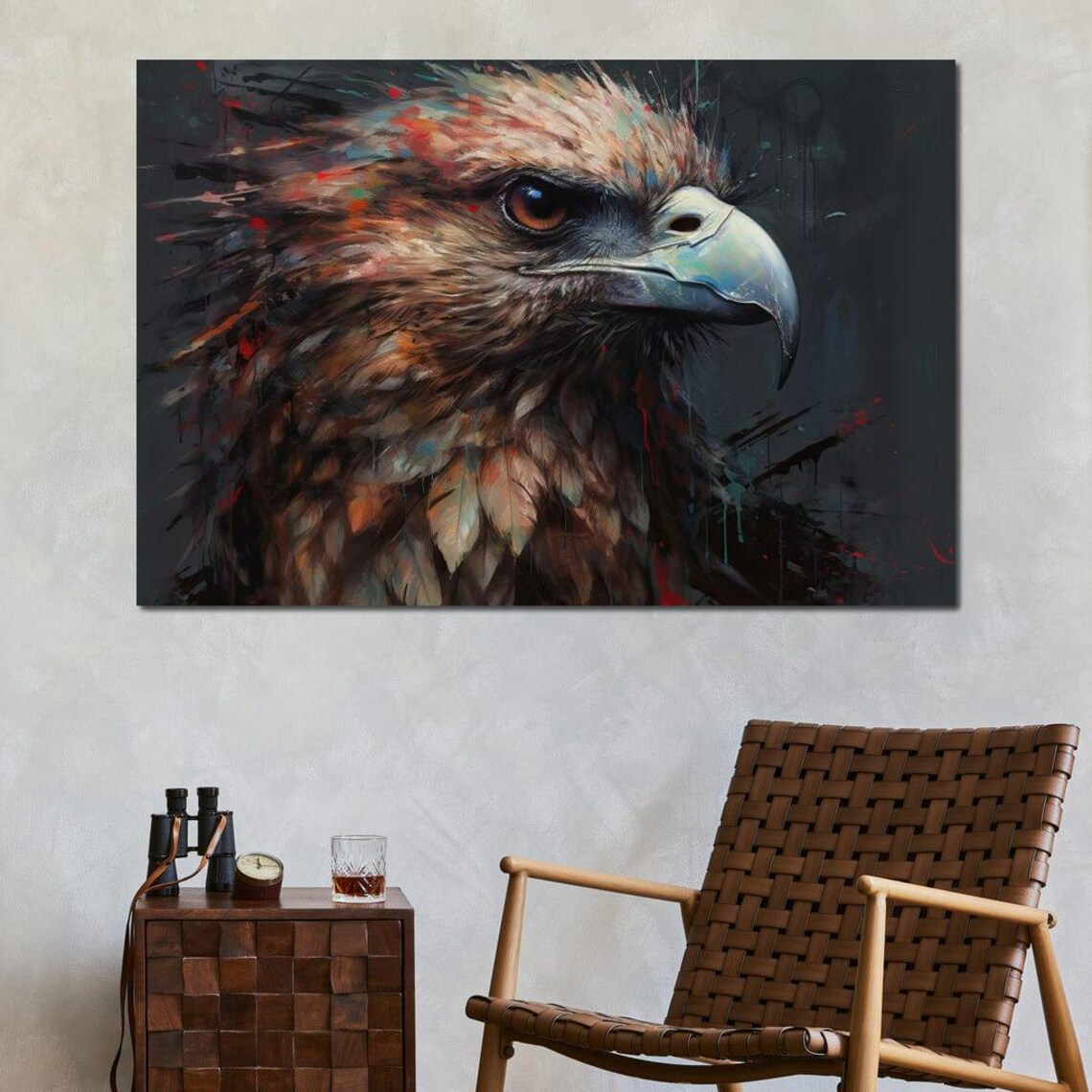 Red-Tailed Hawk by Neal Hackett Wildlife Art Print - Image 3