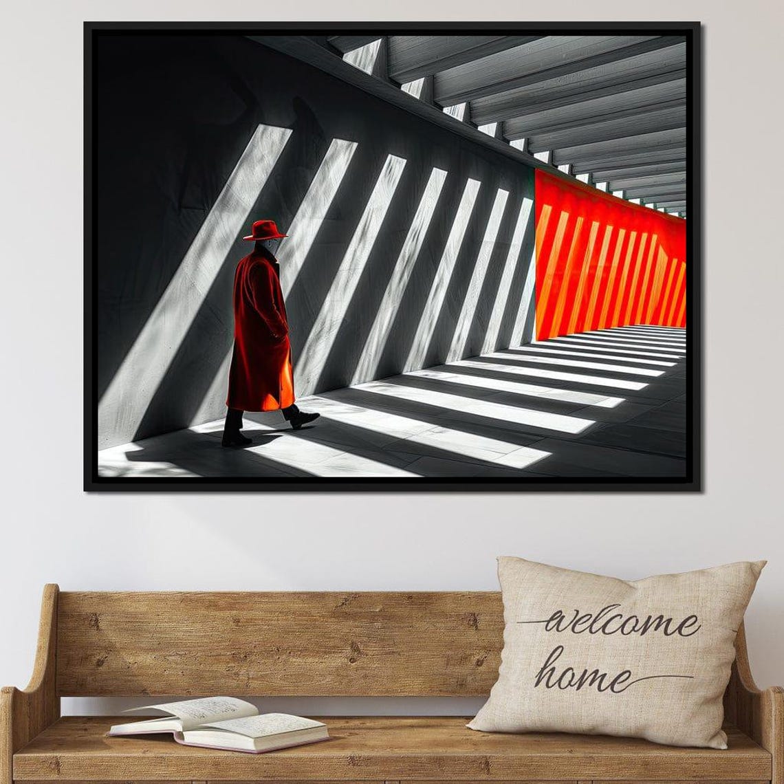 Architect Passage Geometry Modern Home Decor Geometric Art Bold Color Play Light And Shadow Urban Aesthetics By Nichecanvas - Image 2