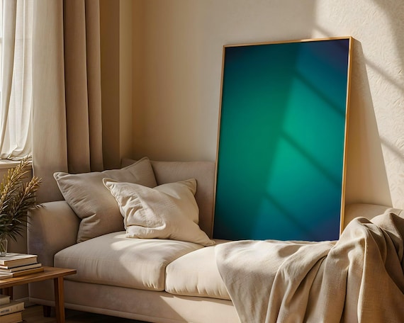 Aura Gradient Art Print, Minimalist Zen Decor