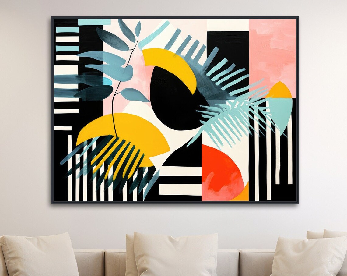 Fruit Punch Mid-Century Abstract Botanical Art Print