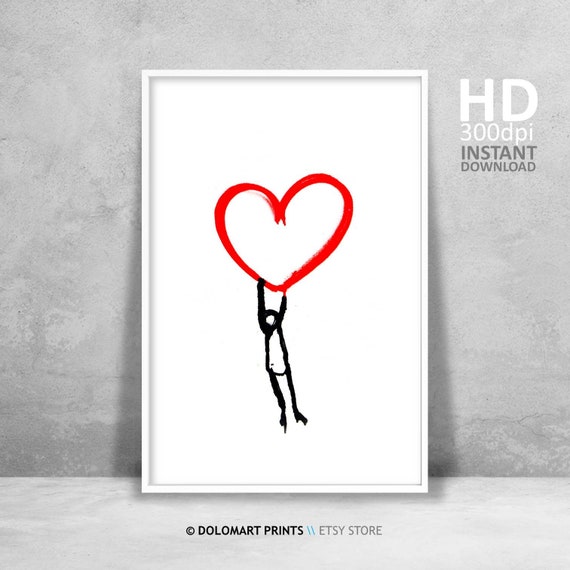 I Love You More Print Love Gives You Wings Wall Decor Inspiring Wall Art Decor Pencil Drawing Art Sentimental Decor Gift For Girlfriend