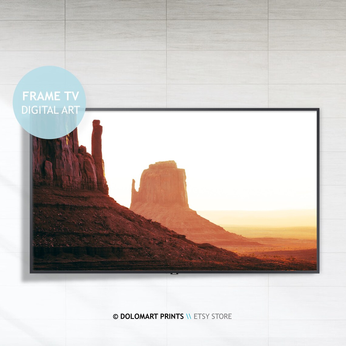 Arizona Monument Valley Sunset Landscape Art Print