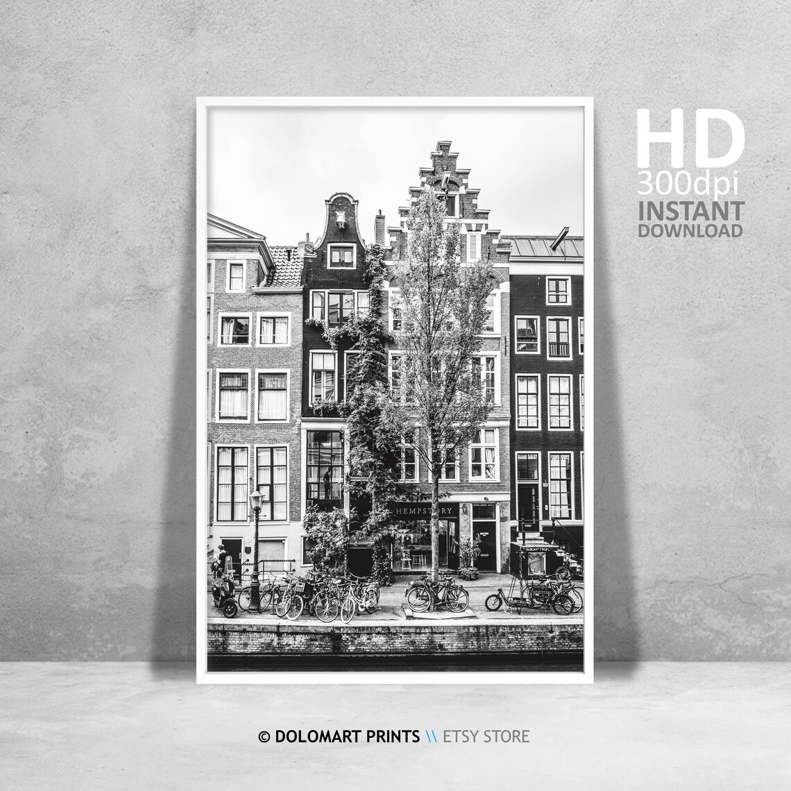 Amsterdam Architecture Print, Netherlands Travel Poster