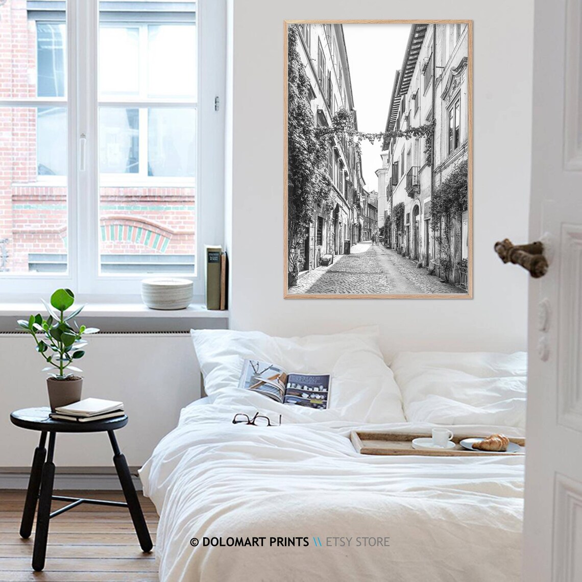Rome Architecture Black and White Travel Poster - Image 4