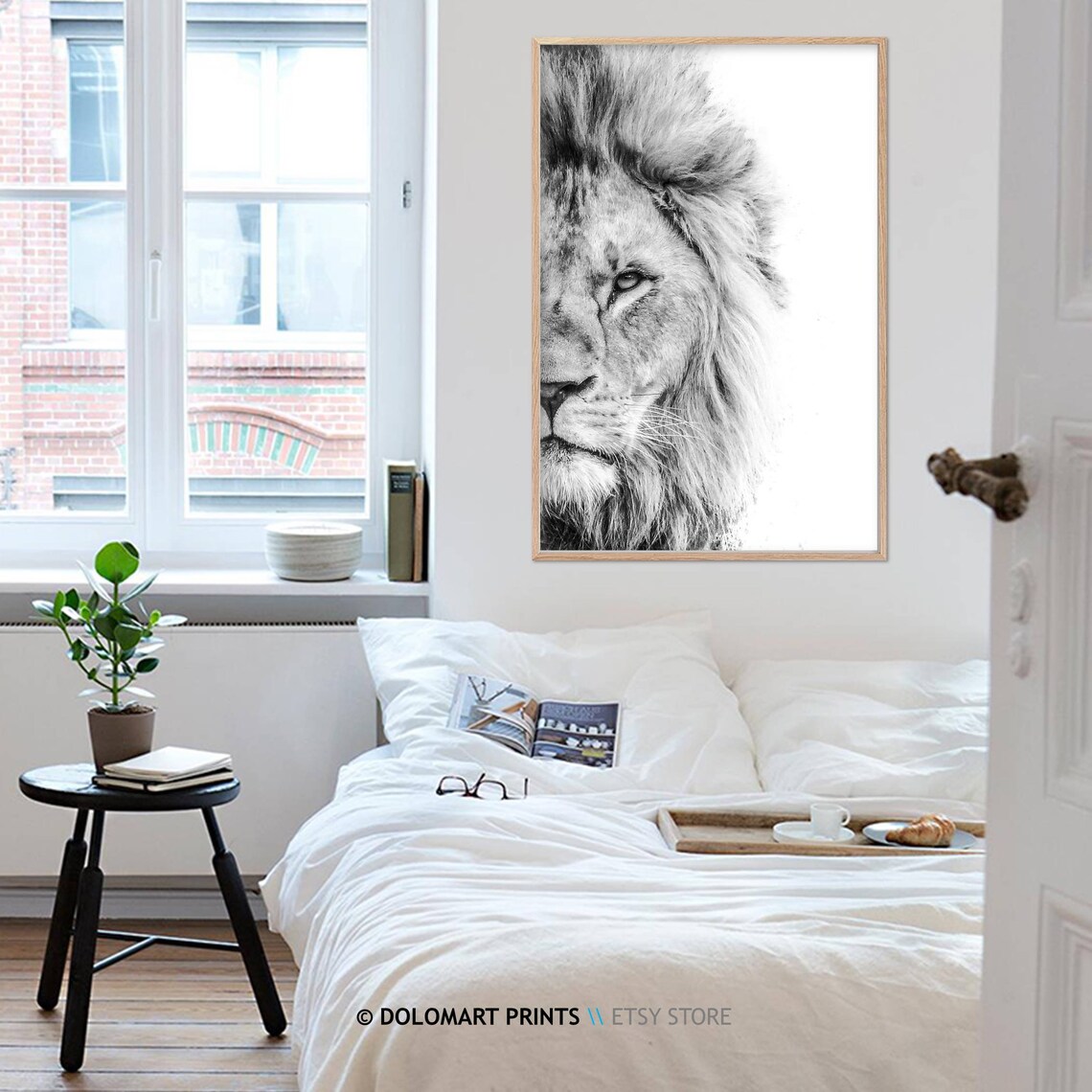 Lion Wilderness Photography Art Print, Animal Portrait - Image 4