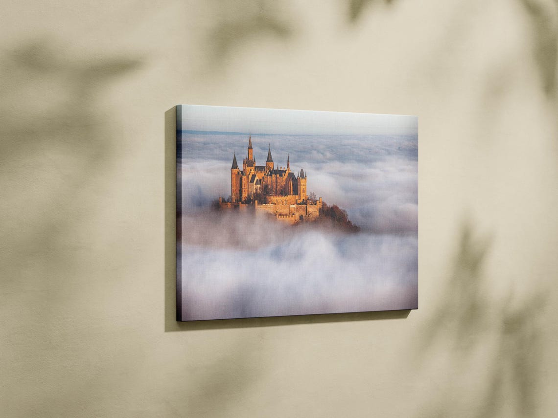 Fairytale Castle Landscape Framed Print Enchanting Castle Art Magical Landscape Magic Castle Decor