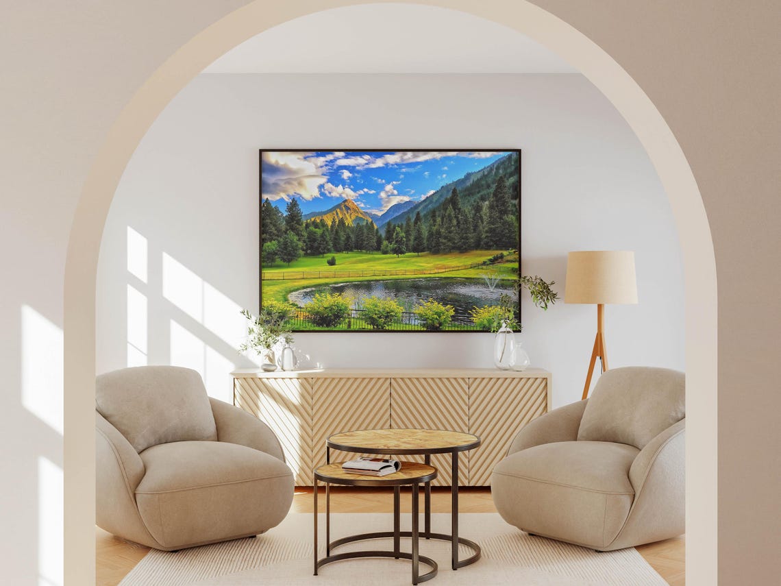 Nature Wall Art Mountain Landscape Artwork Nature Photography Print Scenic Wall Decor Beautiful Nature Scenery Office Wall Art - Image 2