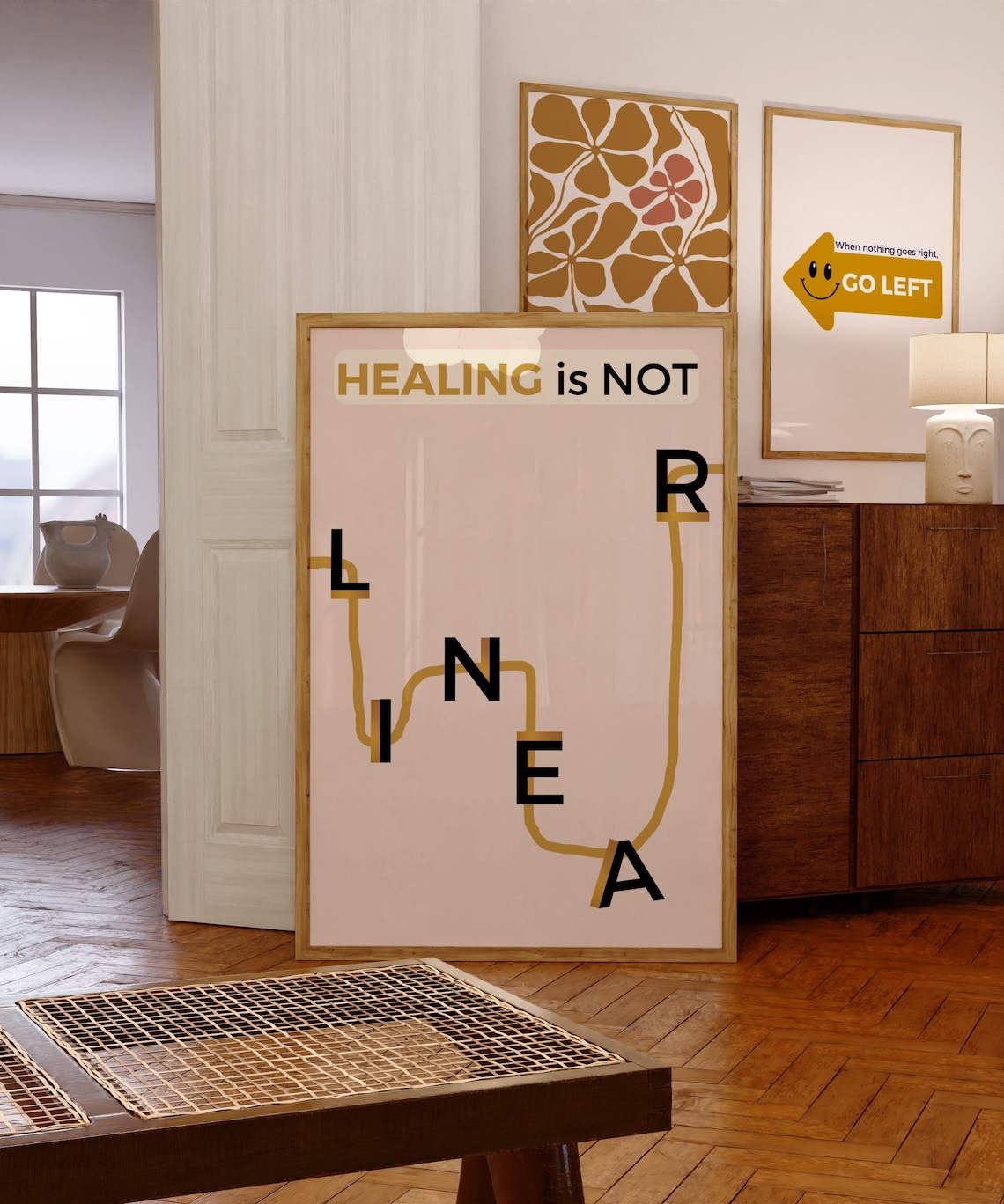 Healing Is Not Linear, Motivational Poster