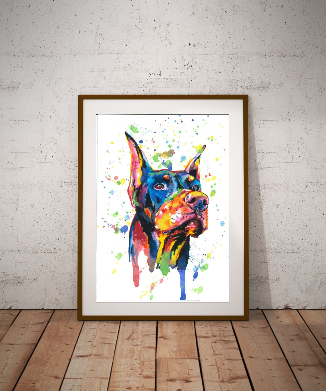 Dog Print Dog Poster Nursery Print Art Print Drawing Watercolor Poster Kids Room Playroom Decor Kids Room Animal Print