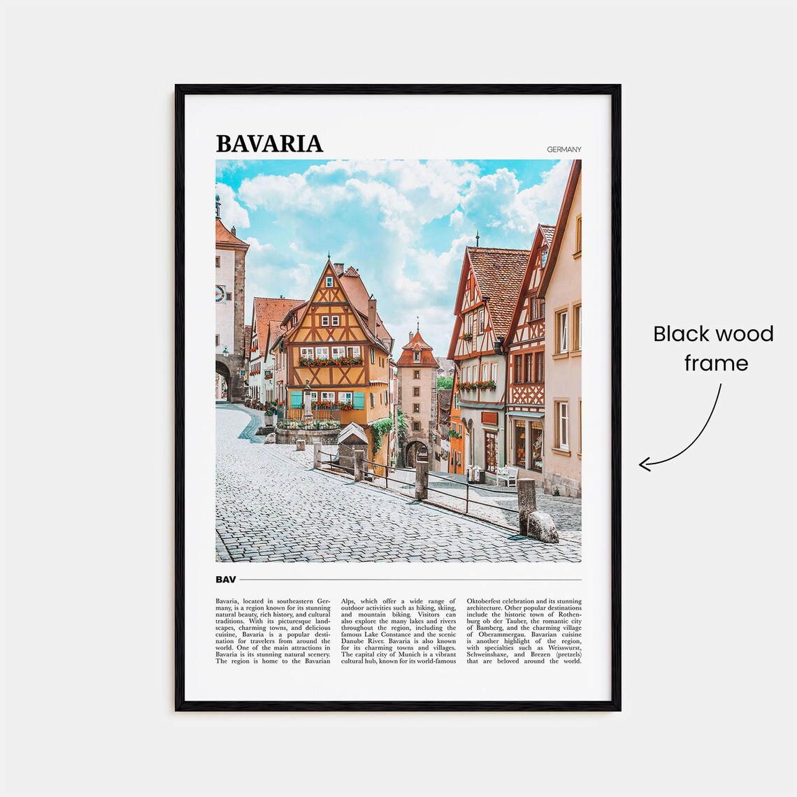 Bavaria Travel Poster, Germany Art Print - Image 2