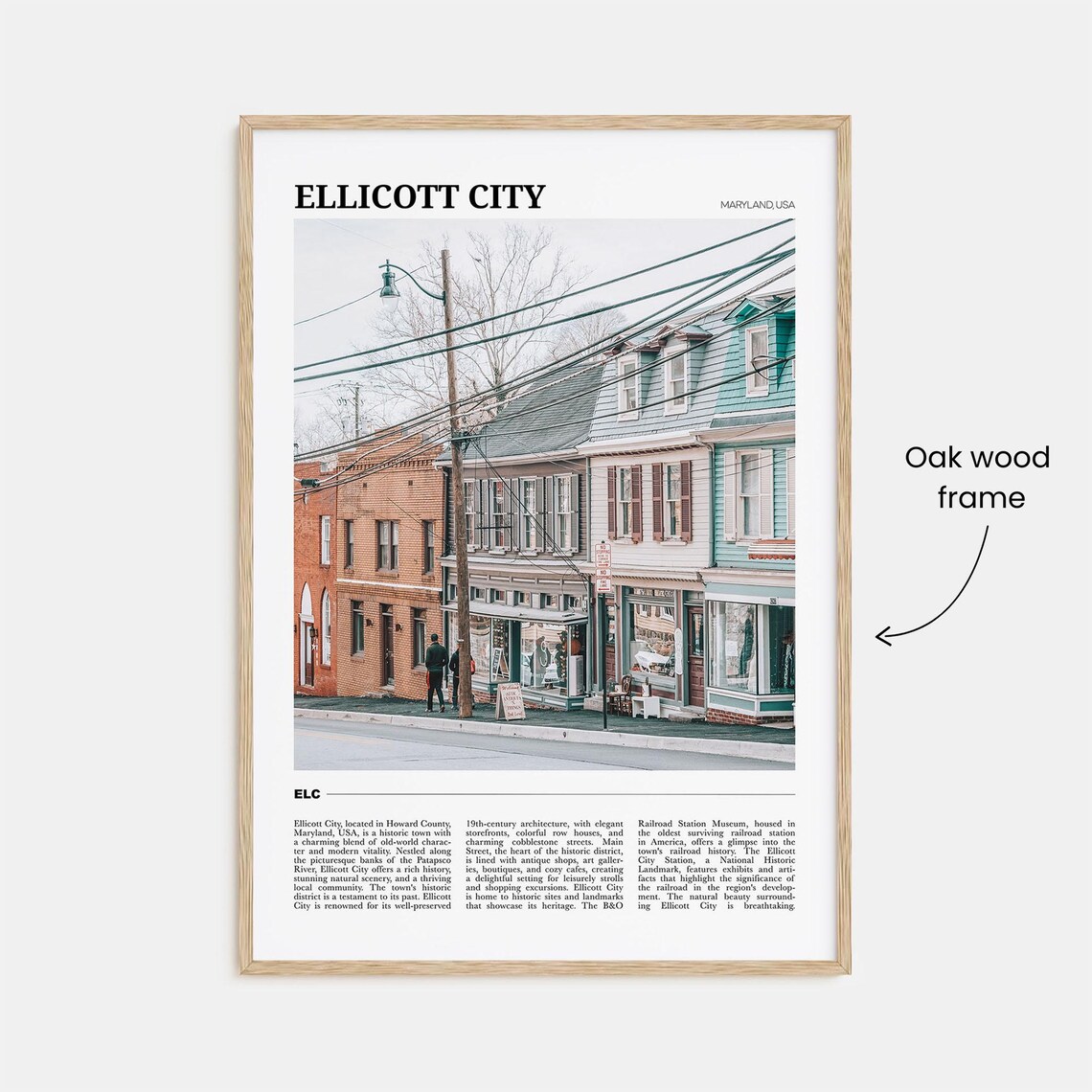 Ellicott City Travel Poster, Maryland City View - Image 3